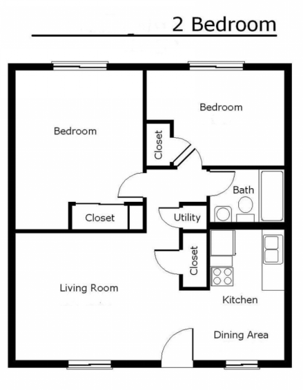 2 Bedrooms